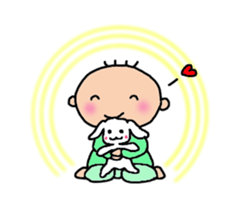 One year of the baby sticker #3428482