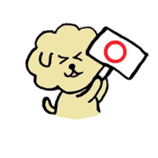 A Maltese dog and toy poodle sticker #3428810