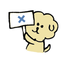 A Maltese dog and toy poodle sticker #3428811