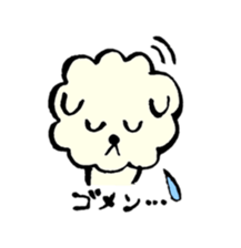 A Maltese dog and toy poodle sticker #3428813