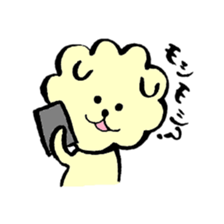 A Maltese dog and toy poodle sticker #3428817