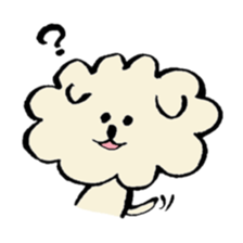 A Maltese dog and toy poodle sticker #3428835