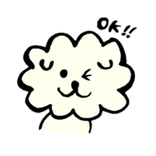 A Maltese dog and toy poodle sticker #3428840
