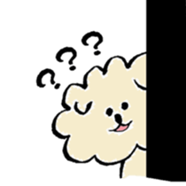 A Maltese dog and toy poodle sticker #3428848