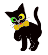 Hat cat keith sticker #3430359