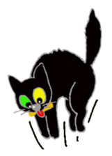 Hat cat keith sticker #3430361