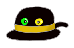 Hat cat keith sticker #3430364