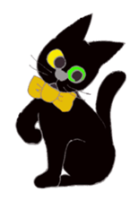 Hat cat keith sticker #3430369