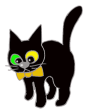 Hat cat keith sticker #3430370