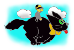 Hat cat keith sticker #3430374