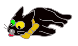 Hat cat keith sticker #3430375