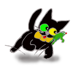 Hat cat keith sticker #3430378