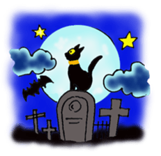 Hat cat keith sticker #3430381