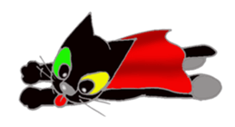 Hat cat keith sticker #3430383