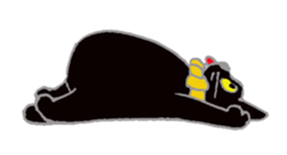 Hat cat keith sticker #3430385