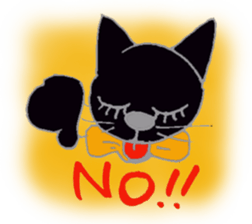 Hat cat keith sticker #3430388