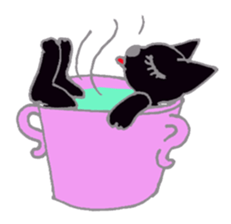 Hat cat keith sticker #3430391