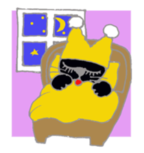 Hat cat keith sticker #3430392