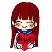 Heart and Girl sticker #3430481