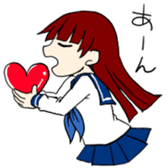 Heart and Girl sticker #3430489