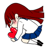 Heart and Girl sticker #3430499