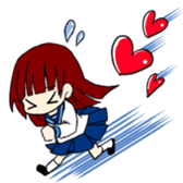 Heart and Girl sticker #3430500