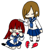 Heart and Girl sticker #3430512