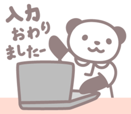 Days of novice nurse Panda sticker #3430686