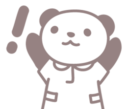 Days of novice nurse Panda sticker #3430701
