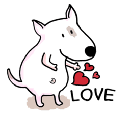 Arron the Bull Terrier sticker #3431354