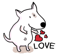 Arron the Bull Terrier sticker #3431354