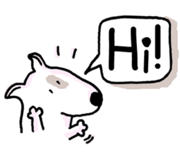 Arron the Bull Terrier sticker #3431356