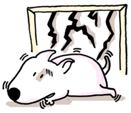 Arron the Bull Terrier sticker #3431359