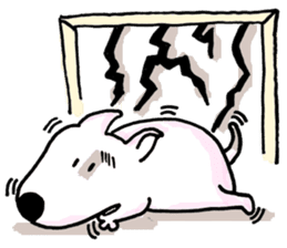 Arron the Bull Terrier sticker #3431359