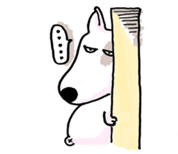 Arron the Bull Terrier sticker #3431361