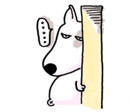 Arron the Bull Terrier sticker #3431361