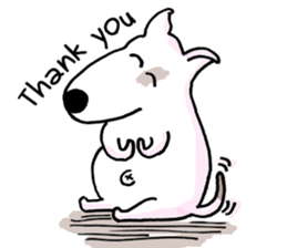 Arron the Bull Terrier sticker #3431363