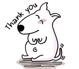 Arron the Bull Terrier sticker #3431363