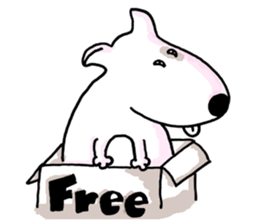 Arron the Bull Terrier sticker #3431366