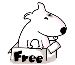 Arron the Bull Terrier sticker #3431366