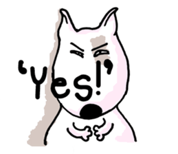 Arron the Bull Terrier sticker #3431367