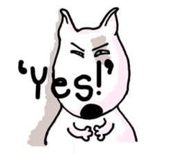 Arron the Bull Terrier sticker #3431367