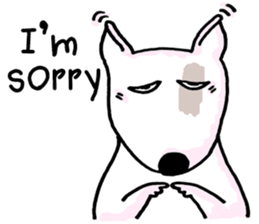 Arron the Bull Terrier sticker #3431370