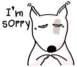 Arron the Bull Terrier sticker #3431370