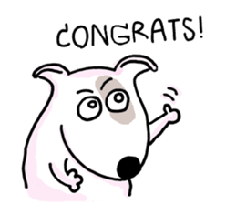 Arron the Bull Terrier sticker #3431371