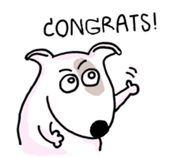 Arron the Bull Terrier sticker #3431371