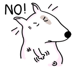 Arron the Bull Terrier sticker #3431373