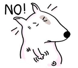 Arron the Bull Terrier sticker #3431373