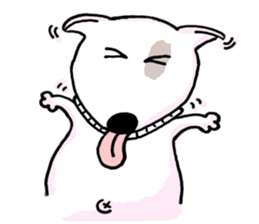 Arron the Bull Terrier sticker #3431374