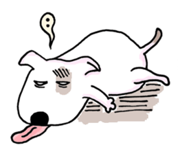 Arron the Bull Terrier sticker #3431375